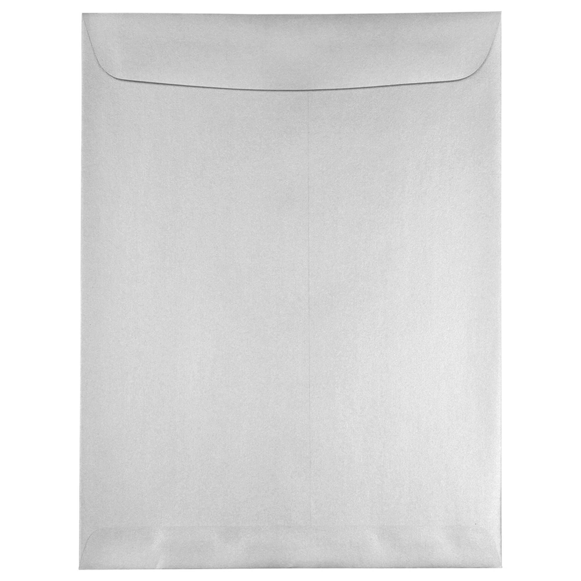 JAM Paper 10" x 13" Silver Stardream Open End Catalog Metallic Envelopes